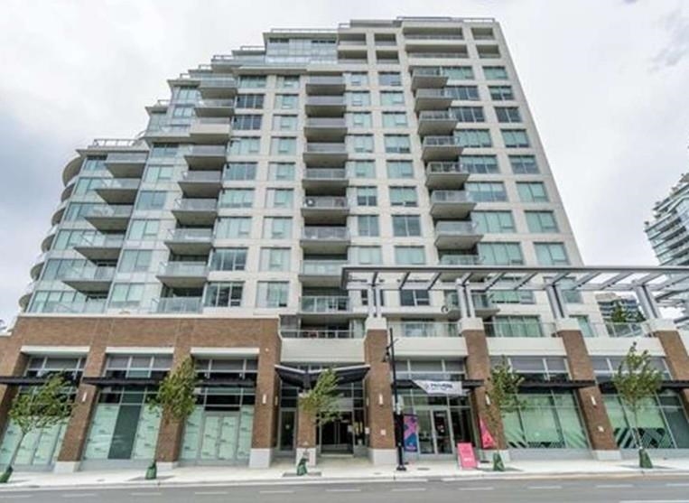 Exterior street view of Unit 809 at 1441 Johnston Road White Rock BC mid-rise condominium building